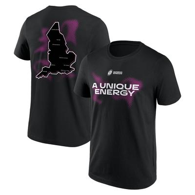 Fan-T-Shirt mit Rugby-Weltmeisterschaft ENG25-Grafik – Schwarz – Unisex Image