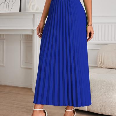TEMU Women's Pleated Skirt Midi Image