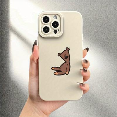 TEMU Adorable Teddy Uv Printed Phone Case Offering Complete Protection For Iphone Models 11 Through 16 Pro Max, Xr, X/xs, 7, 8 Plus, Se, And Mini. An Ideal Gift For Birthdays For And . Image