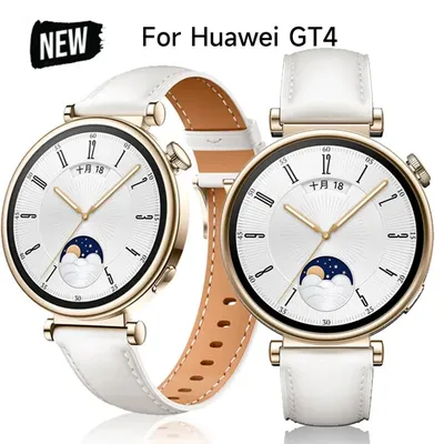Echtes Leder 18mm Armband Für Huawei Uhr GT 4 41mm Smart Armband Ersatz Für HUAWEI GT4 41MM Armband Image