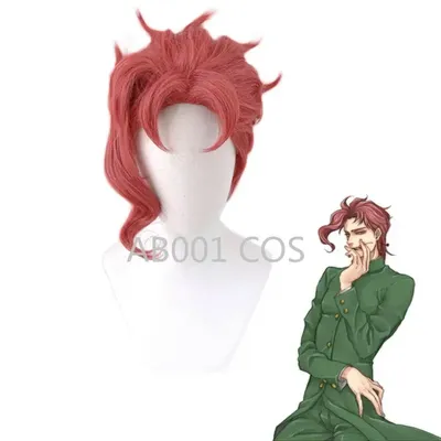 Anime Jojos bizarre Abenteuer Rollenspiel Perücke kakyoin noriaki rote Locke Hoch temperatur Faser Image