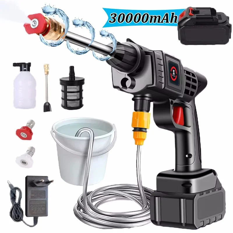 50bar kabellose Hochdruck hebel Wasch spray Wasser pistole Auto wasch druck Wasser waschmaschine für Makita 21V Batterie Image