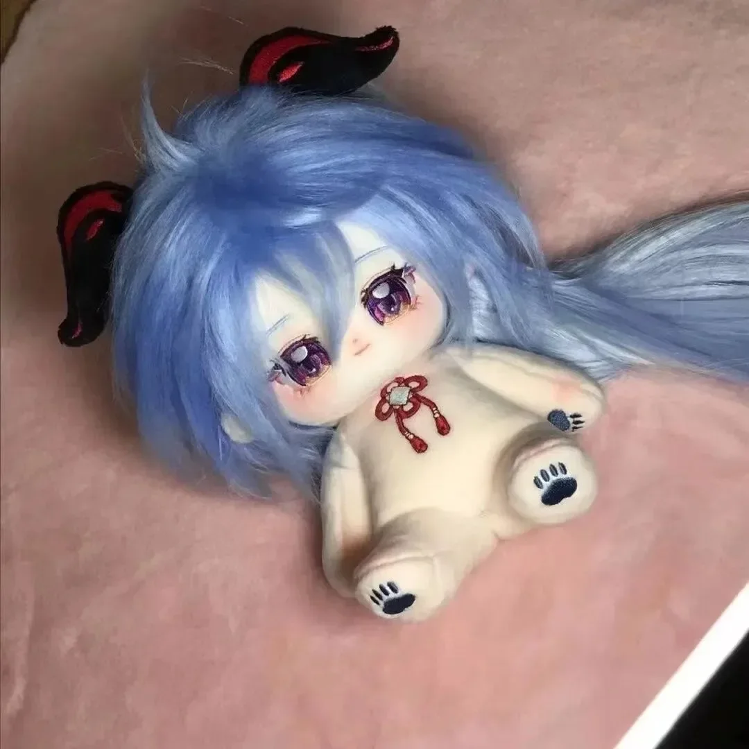 Genshin Impact Gan Yu 20cm Anime Spiel Rolle schöne Monster Plüsch Puppe Baumwolle gefüllt nackten Körper verkleiden Kleidung Plüschtiere Spielzeug