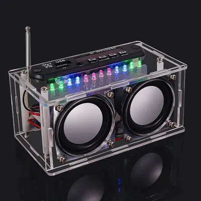 87,5-108 MHZ FM Radio Stereo DIY Kit Verstärker Bluetooth Lautsprecher Spektrum Elektronische Image