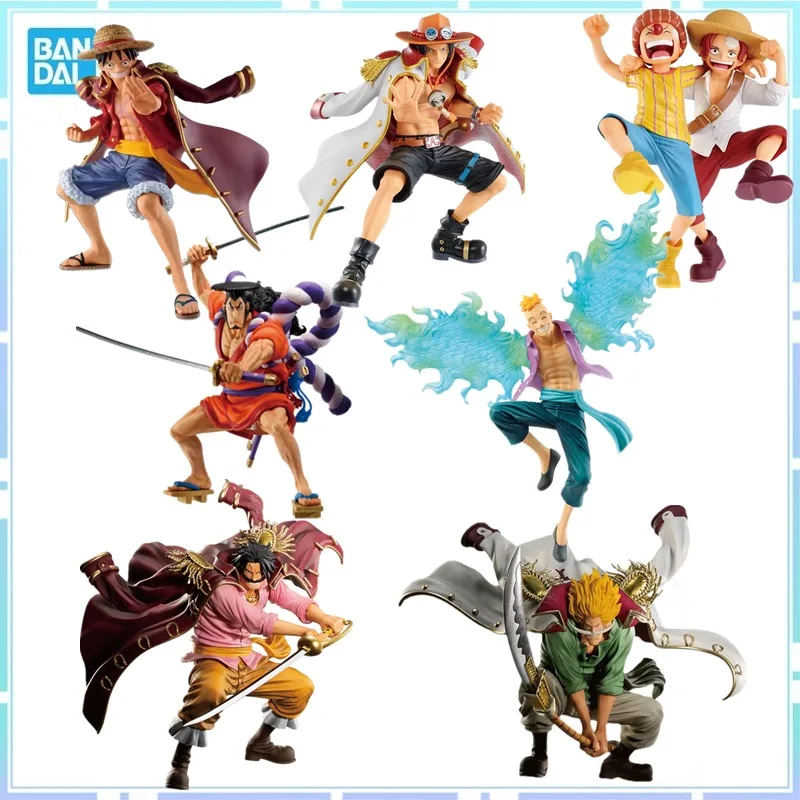 Bandai original anime ein stück ichiban kuji edward newgate luffy shanks buggy marco kozuki oden roger ace action figur spielzeug