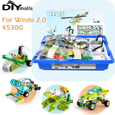 Robotik-Bauset, Bausteine, kompatibel mit Wedo2.0, pädagogisches DIY-Spielzeug, 45300, Image
