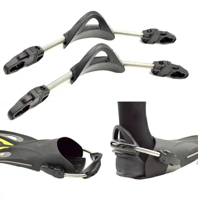 3 Size Scuba Diving Fin Spring Heel Strap with Quick Release Buckles Diver Fin Replacement