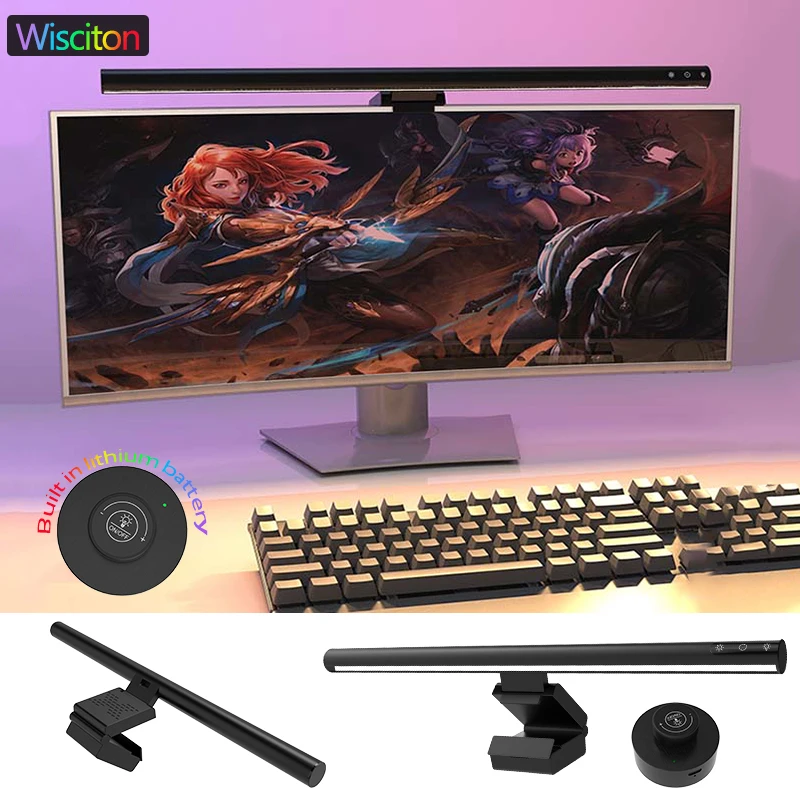 LED-Anzeigen Monitor Lichtleiste Streifen Augenpflege Beleuchtung Arbeit Spiel Lernen Lesen Dimmen Tisch Lichtleiste RGB Atmosphäre Lampe
