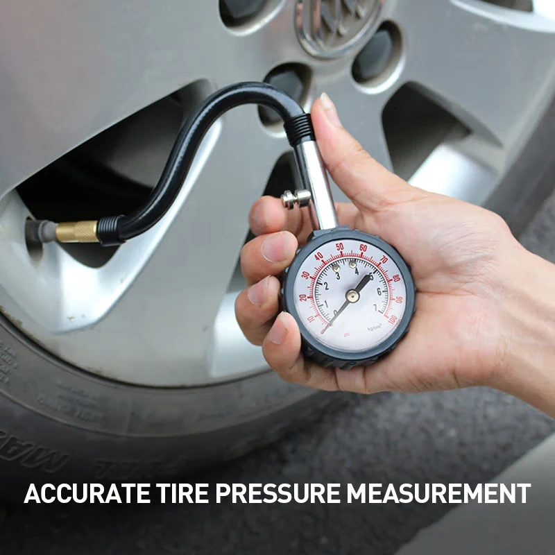 Auto Reifen Reparatur Werkzeug Reifen Luft Manometer Tragbare Hochpräzise Druck Tester für Auto Motorrad Fahrrad Messung Werkzeug Image