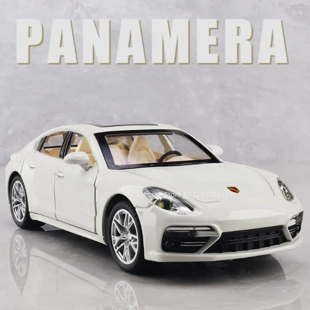 Maßstab 1:24 Panamera Cayenne S Automodell Spielzeug Legierung Diecast Mini Fahrzeuge Sound Licht Türen geöffnet zurückziehen für Kinder Geschenke Image