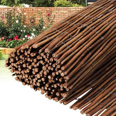 Weidenzaun Weidenmatte 80 x 300cm Sichtschutz Sichtschutzmatte Zaun für Garten, Terrasse und Balkon Image