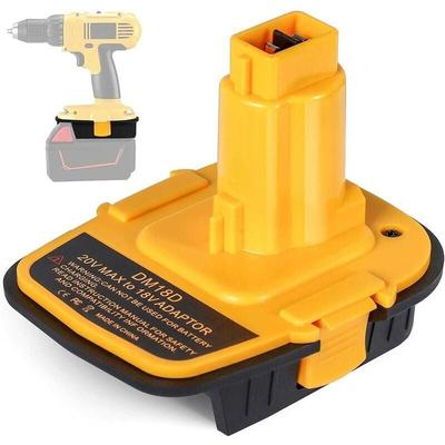 DM18D DCA1820 Batterieadapter mit USB für Dewalt 20 V/18 V für Milwaukee M18 18 V Lithiumbatterie Image