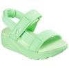 Sandale SKECHERS "UNO LITE SANDAL", Kinder, Gr. 33, grün (mintgrün), Textil, sportlich, Schuhe, leichte Sandale mit Klettverschluss, Größenschablone zum Download