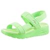 Sandale SKECHERS "UNO LITE SANDAL", Kinder, Gr. 38, grün (mintgrün), Textil, sportlich, Schuhe, leichte Sandale mit Klettverschluss, Größenschablone zum Download