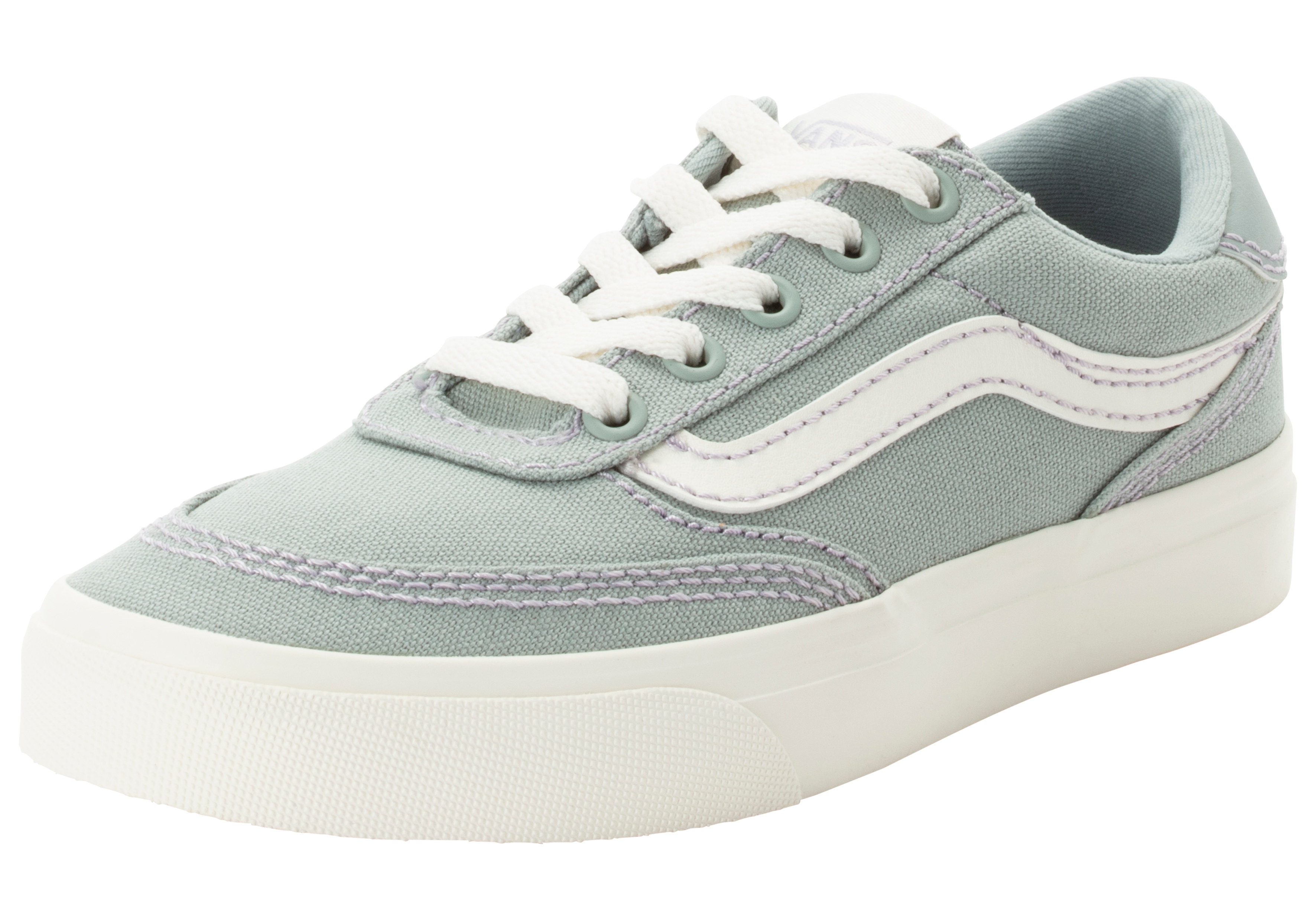 Sneaker VANS "Brooklyn LS", Damen, Gr. 38, grau (ttn, outdoor puritan gray), Textil, Schuhe Sneaker