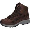 Trekkingschuh WALDLÄUFER "H-EMMA", Damen, Gr. 4,5 (37,5), braun (dunkelbraun), Nubukleder, Veloursleder, Textil, sportlich, Schuhe, Outdoor, Schnürschuh, High-Top mit TEX-Membran, Weite H (sehr weit)