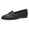 Slipper TAMARIS, Damen, Gr. 36, schwarz, Leder, unifarben, elegant, Schuhe, Blockabsatz, Schlupfschuh, Businessschuh mit hübscher Zierspange