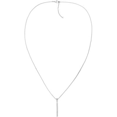 Kette mit Anhänger TOMMY HILFIGER "LINEAR, 2780950, 2780951", silber (edelstahlfarben), Halsketten, Damen, Edelstahl, L: 71,5cm B: 1,5mm, B:1,5mm Image