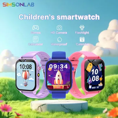 Kids Smartwatch Game Flashlight Toy Waterproof Electronics Touch Screen HD Camera Alarm Children