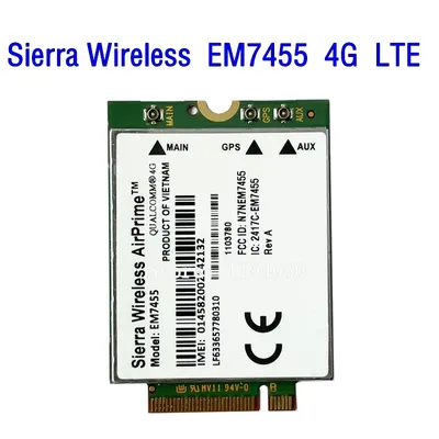 WDXUN for Wireless EM7455 WWAN 1103582 FDD/TDD LTE Cat6 NGFF M.2 4G MODULE 4G CARD 300Mbps For