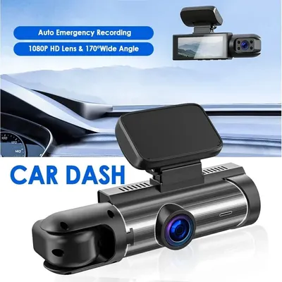 Car DVR Wide-angle 2-record High-definition Night Vision 1080P Driving Recorder Suction Cup 2-lens