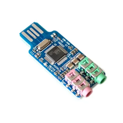 CM108 USB Drive Free Sound Card Laptop Computer External Sound Card Module - L059 New hot