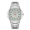 Orologio con lunetta curva nautica di lusso da 40 mm, movimento automatico tono argento con