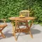 Table pliante de jardin en bois d'acacia massif, tables de camping d'extérieur, meubles de jardin,