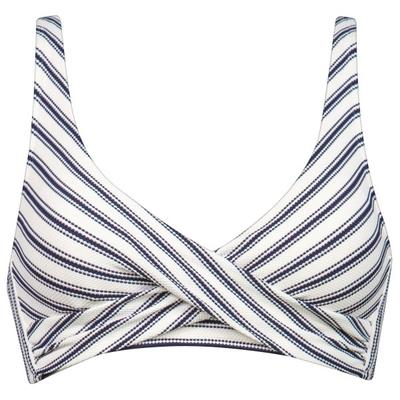 Watercult - Women's Seaside Splash Cross-Over Bikini Top - Bikini-Top Gr 42 - Cup: B grau/weiß Image