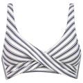 Watercult - Women's Seaside Splash Cross-Over Bikini Top - Bikini-Top Gr 42 - Cup: C grau/weiß