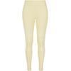 Leggings URBAN CLASSICS "Urban Classics Damen Ladies Tech Mesh Leggings", Damen, Gr. M, US-Größen, gelb (softgelb), 80% Polyamid, 20% Elasthan, unifarben, slim fit, Hosen