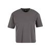 T-Shirt URBAN CLASSICS "Urban Classics Ladies Sorona Loose Fit Tee", Herren, Gr. 4XL, grau (magnet), 70% Baumwolle, 30% Polyester (Sorona), unifarben, casual, oversize, Rundhals, Kurzarm, Shirts
