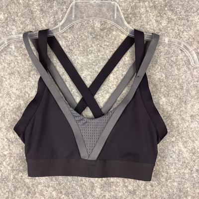 Adidas Intimates & Sleepwear | Adidas Running Workout Sports Bra Black Gray Size Xs Stretch 685 | Color: Black/Gray | Size: Xs