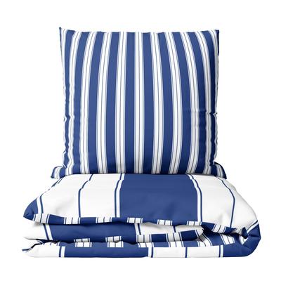 TEMU Stripe Bedding Set In Blue, Brown, Grey, Purple, And White With Zipper Pillowcase, 80x80 Cm Image