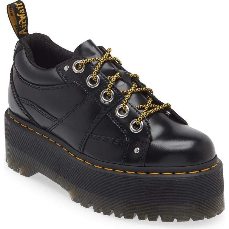 5-Eye Quad Max Lug Platform Sneaker - Black - Dr. Martens Sneakers