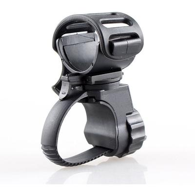 Cyslmuk - Fahrrad-Taschenlampen-Halterung, 360-Grad-Drehung, universeller LED-Fahrradlichthalter Image
