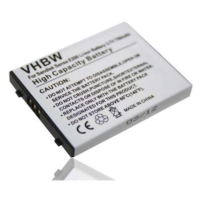 Vhbw - Akku kompatibel mit Sandisk Sansa E200, E250, E260, E270, E280 MP3-Player Musik Player Image