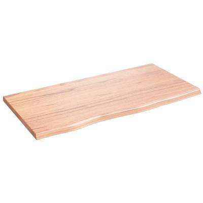 Vidaxl - Waschtischplatte Hellbraun 80x40x2 cm Massivholz Behandelt Image
