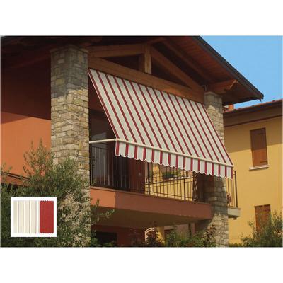 Sangiorgio - Fallmarkise Cm.250 x H.250 - Bordeaux/Creme Image