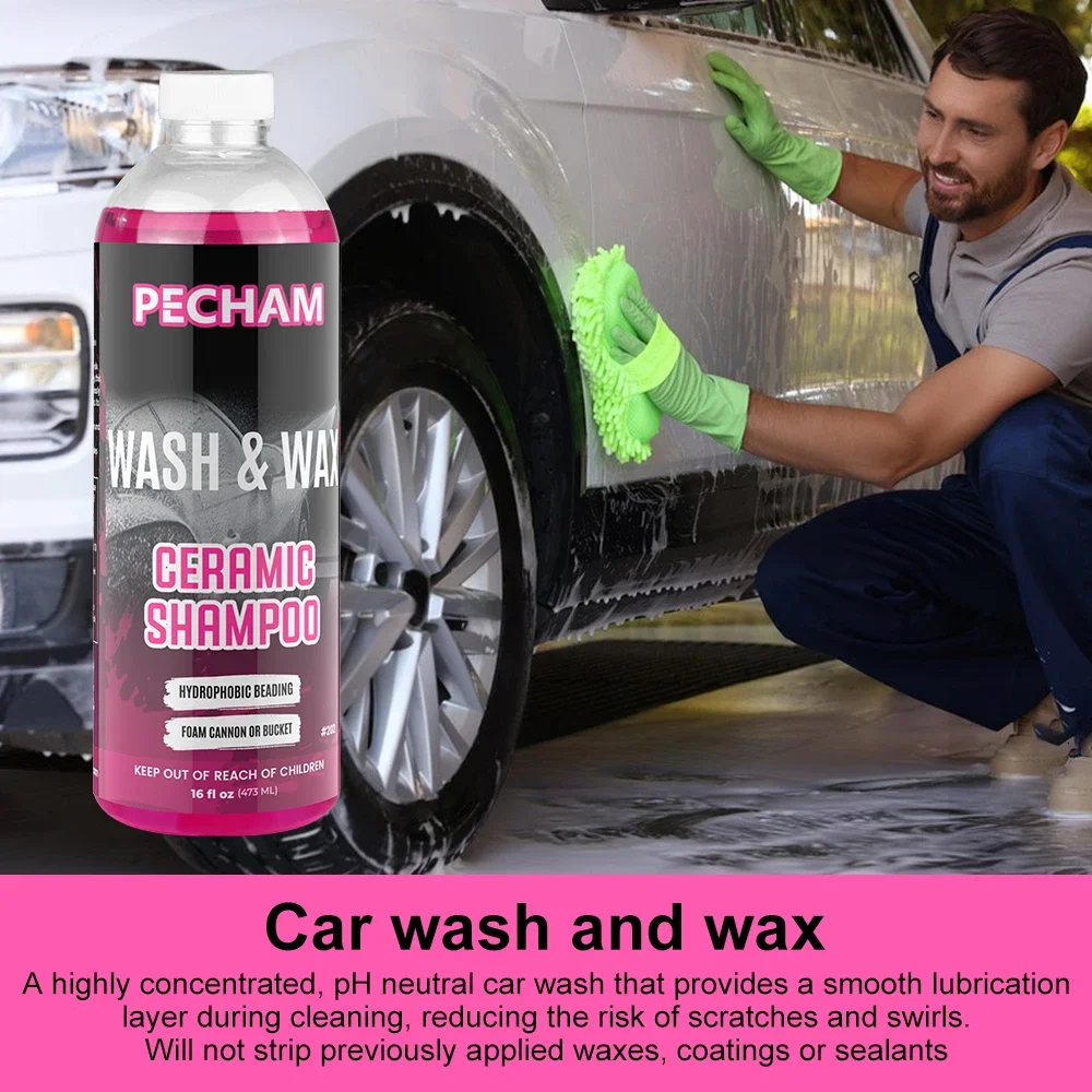 473ML Car Shampoo High Concentration Car Accessories Detailing Wash Super Foam Cleaner Multifunctional Car Maintenance Supplies Image