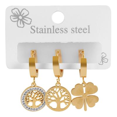 Paar Creolen ADELIA´S, silber, Ohrringe, Damen, Damen, Edelstahl Image