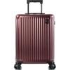 Hartschalen-Trolley HEYS "Smart Luggage, in verschiedenen Farben und Größen", Gr. B/H/T: 39cm x 53cm x 23cm 42 l, rot (burgundy), Polycarbonat, elegant, Koffer, Heys x Joachim Llambi Handgepäck Smart Gepäck mit App-Funktion