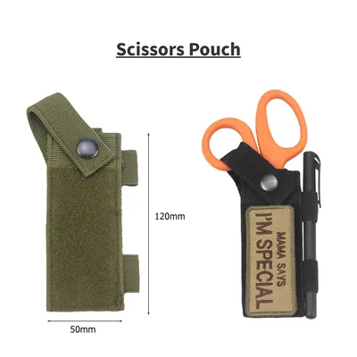Tactics Outdoor Sports Hiking Hunting Accessories Molle Scissors Pouch EMT Medical Kits Organizer