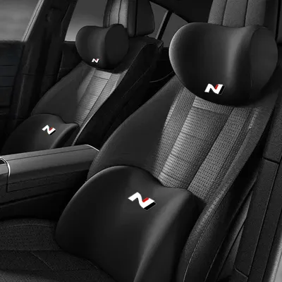 Car Accessories Seat Headrest Neck Pillow Lumbar Support For Hyundai IONIQ 5 N I30 I20 IX35 Accent Tucson Elantra Getz Genesis