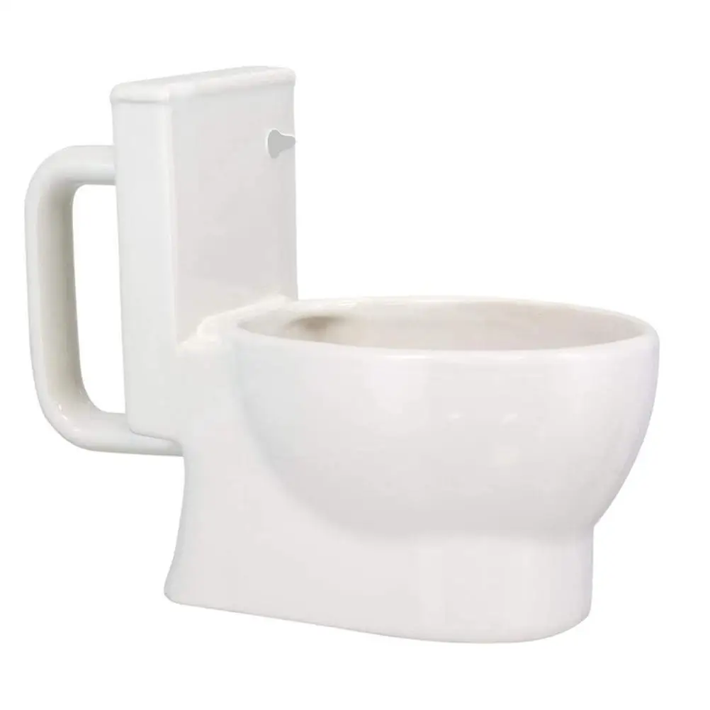 Keramik-Toilettenbecher, neuartiger Getränkebehälter, kreatives Bierglas, Wasserflasche, Kaffeetasse, Tassen, Teeform, für Zuhause, Büro, Essen