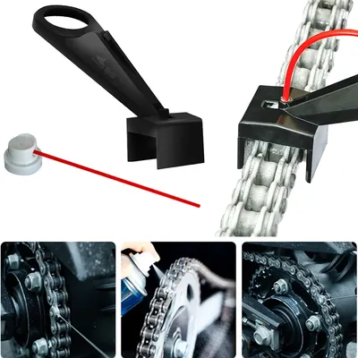 Convenient Motorcycle Chain Lube Oiler Tool Ultralight Road Bicycle Chain Cleaner Tool Lubricant Straw Holder Positioner