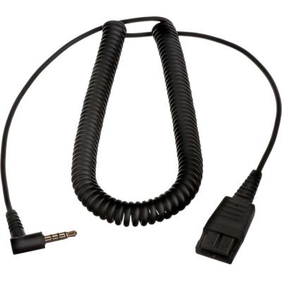 Jabra Pc Cord - Mini-Phone/quick Disconnect Audio Cable For Macbook Pro, Macbook Air, Headset, Audio Device - First End: 1 X Mini-Phone Audio - Male - Second End: 1 X Quick Disconnect Audio