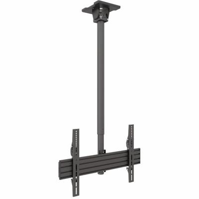 Kanto Ceiling Mount For Tv - Black - Adjustable - 37" To 70" Screen Support - 110 lb Load Capacity - 75 X 75, 600 X 400
