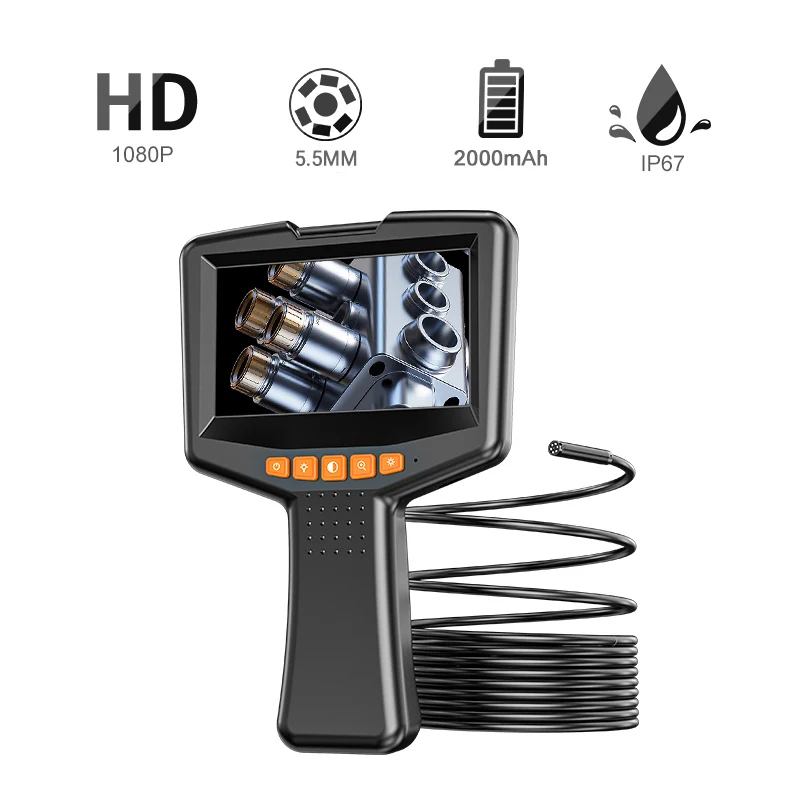 1080P Industrie Endoskop Inspektion Kamera 4,3 "IPS Handheld Endoskop Kanalisation Kamera IP67 Wasserdichte Schlange Kamera Image