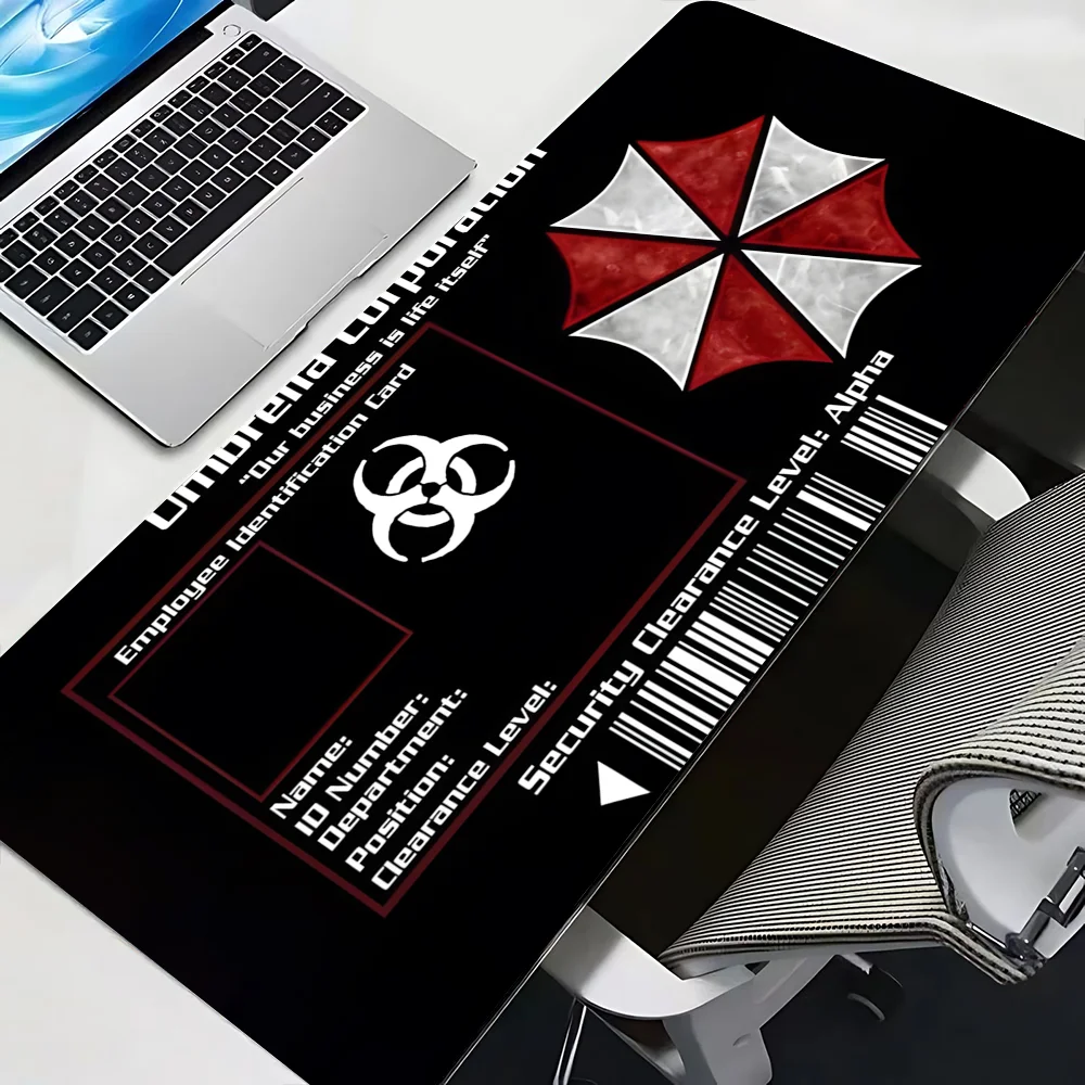 R-Resident E-evil Regenschirm Mauspad Mauspad Mäuse Teppich Bürozubehör Schreibtischunterlage Mauspad Tastatur Gaming PC Matten Xxl Groß Image